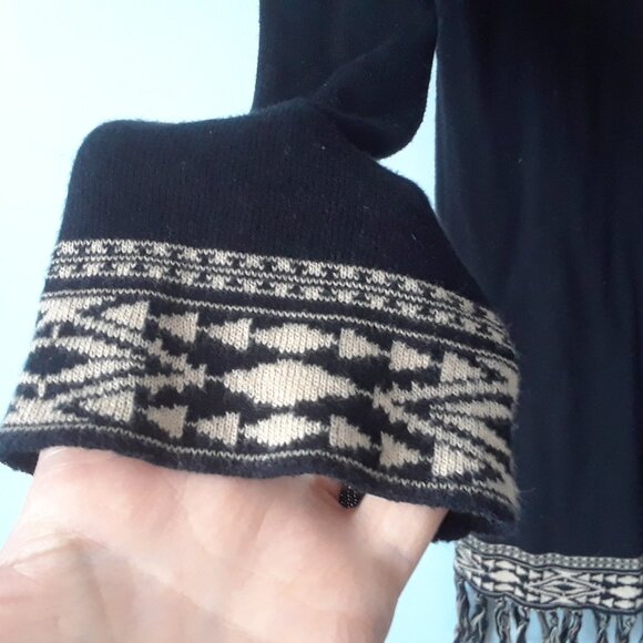 Lucky Brand 100% Cotton Boho Fringe Cardigan - Picture 6 of 11